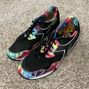 Diadoro N9002 Sarath Ton x Be Seen "Autism Awareness" Sneakers Tie Die Size 13